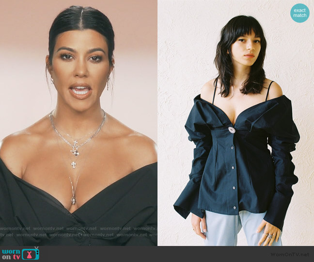 Paris Georgia Fru Fru Shirt worn by Kourtney Kardashian on Keeping Up with the Kardashians