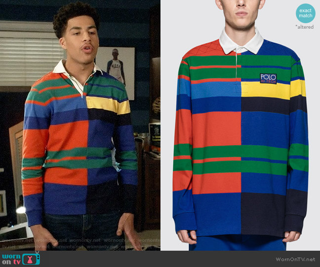 Polo Ralph Lauren Rustic Polo worn by Andre Johnson Jr (Marcus Scribner) on Black-ish