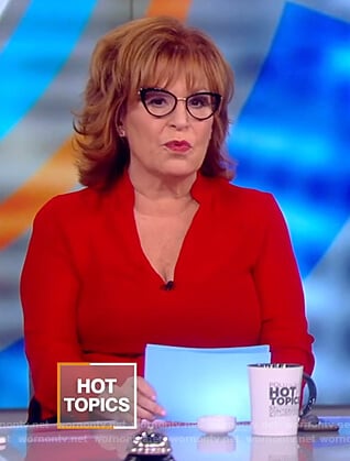 Joy’s red blouse on The View