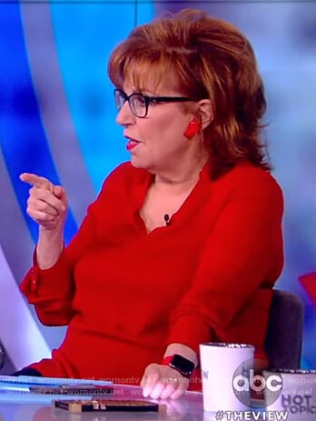 Joy’s red blouse on The View