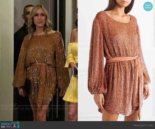 Retrofete Grace Dress in Bronze worn by Kristin Cavallari on Very Cavallari