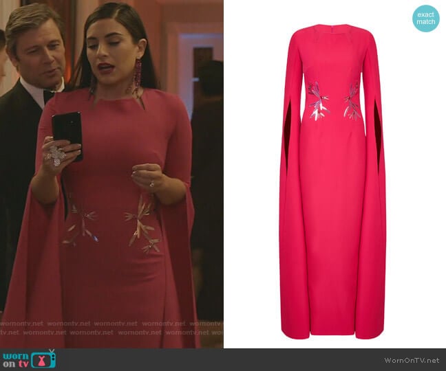 Safiyaa Talin Dress worn by Cristal Jennings (Daniella Alonso) on Dynasty