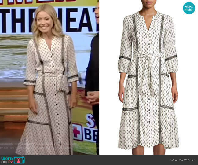 Shoshanna Sandrelli Dress worn by Kelly Ripa on Live with Kelly and Mark