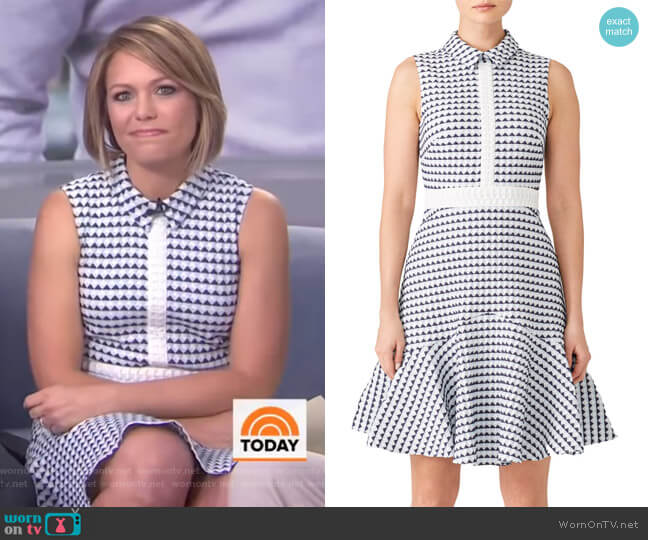 Shoshanna Salome Shirtdress worn by Dylan Dreyer on Today