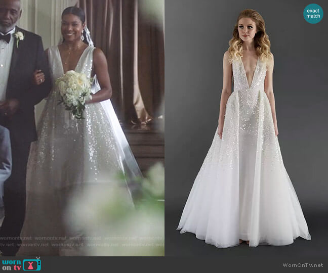 Randi Rahm Sunshine Gown - Winter 2018 couture collection worn by Mary Jane Paul (Gabrielle Union) on Being Mary Jane