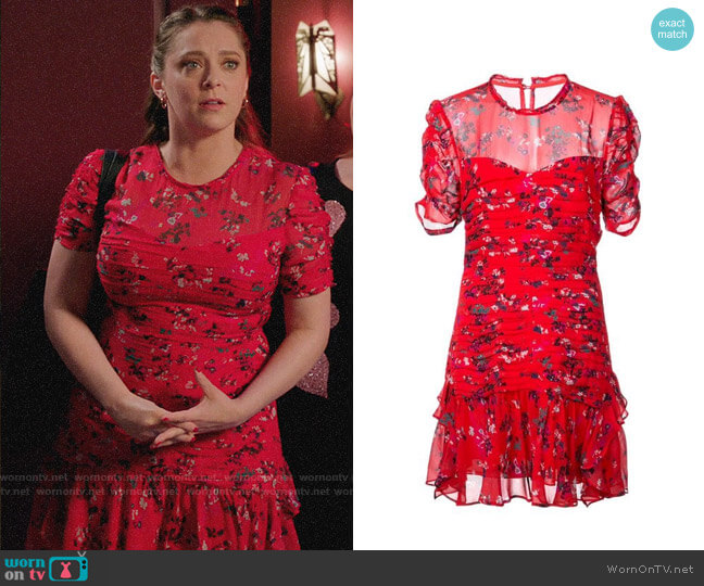 Tanya Taylor Carti Dress worn by Rebecca Bunch (Rachel Bloom) on Crazy Ex-Girlfriend