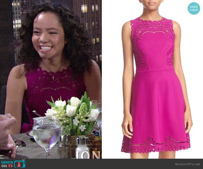 Ted Baker Verony Dress worn by Mattie Ashby (Lexie Stevenson) on The Young and the Restless