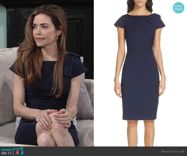 Ted Baker Zameldd Dress worn by Victoria Newman (Amelia Heinle) on The Young and the Restless