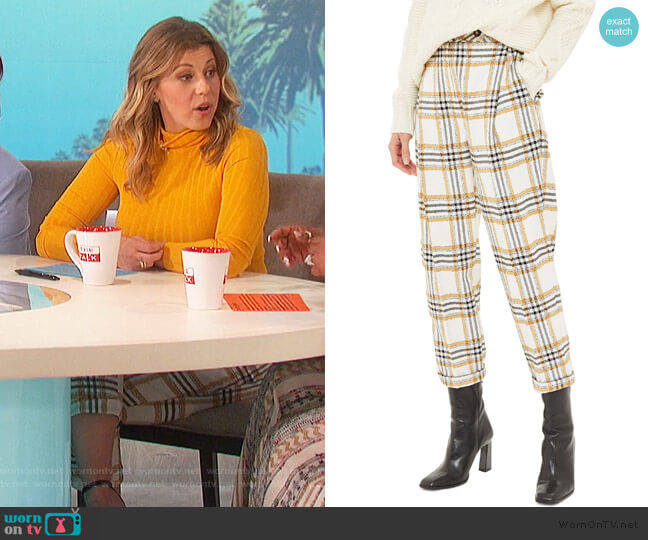 Topshop Three Button Tapered Trousers