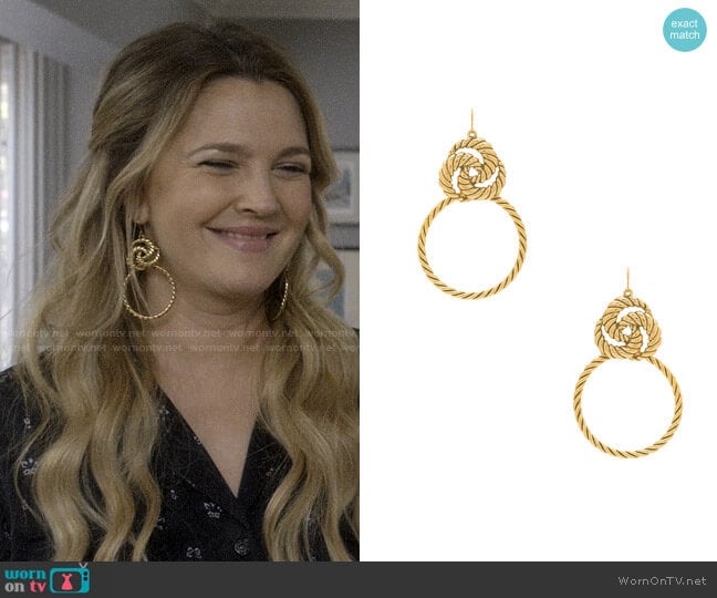 Vanessa Mooney The Valleta Earrings worn by Sheila Hammond (Drew Barrymore) on Santa Clarita Diet
