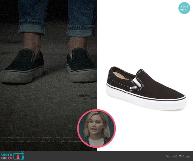 Vans Classic Slip On Sneakers worn by Tandy Bowen (Olivia Holt) on Cloak and Dagger