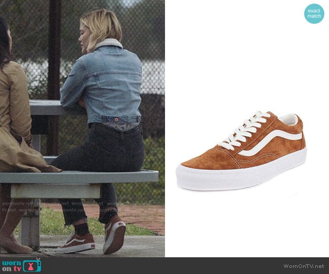 Vans Old Skool Sneakers in Pig Suede worn by Tandy Bowen (Olivia Holt) on Cloak and Dagger