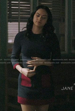 Veronica’s dress with contrasting front pockets on Riverdale