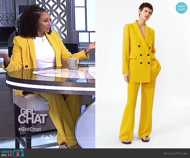 Zara Flared Pants worn by Tamera Mowry on The Real