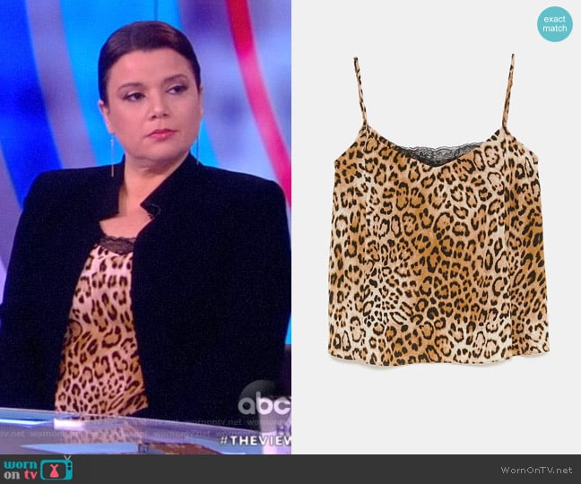 Zara Leopard print cami worn by Ana Navarro on The View