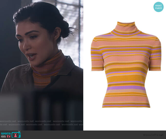 A.L.C. Dominico Top worn by Cassidy Barrett (Daniella Pineda) on What/If