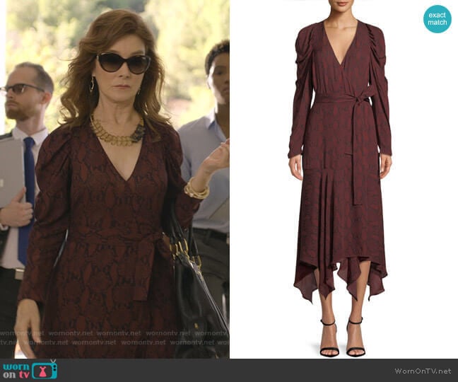 A.L.C. Tianna Dress worn by Lorna Harding (Valerie Mahaffey) on Dead to Me
