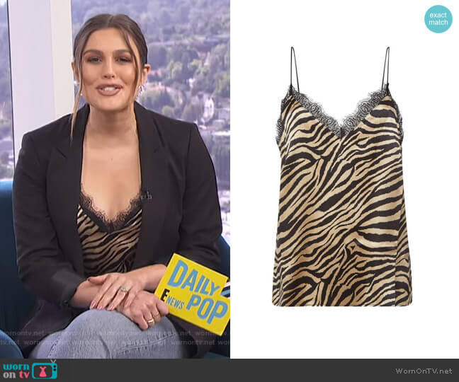 Anine Bing Alicia Camisole worn by Carissa Loethen Culiner on E! News