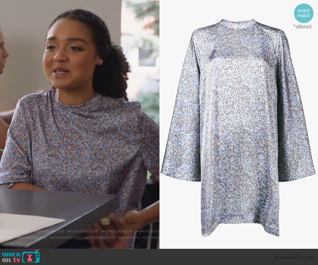 Acne Studios Printed Cape Dress worn by Kat Edison (Aisha Dee) on The Bold Type