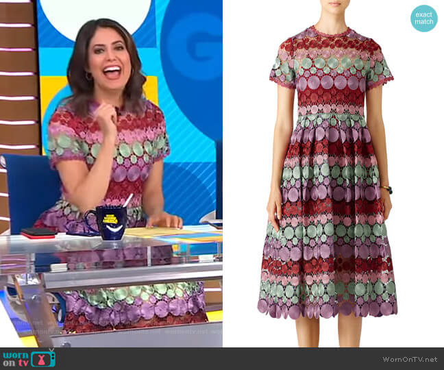 Alexis Multicolor Daniella Dress worn by Cecilia Vega on Good Morning America