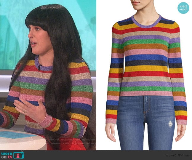 Alice + Olivia Rhodes Striped Pullover