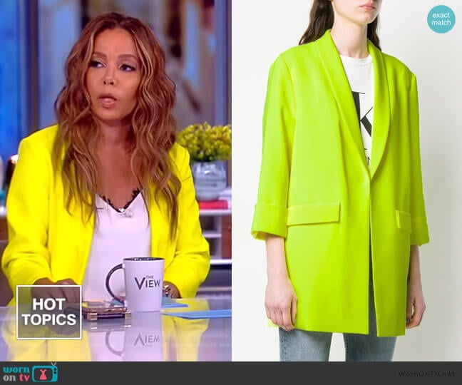 Alice + Olivia Oversized Blazer worn by Sunny Hostin on The View