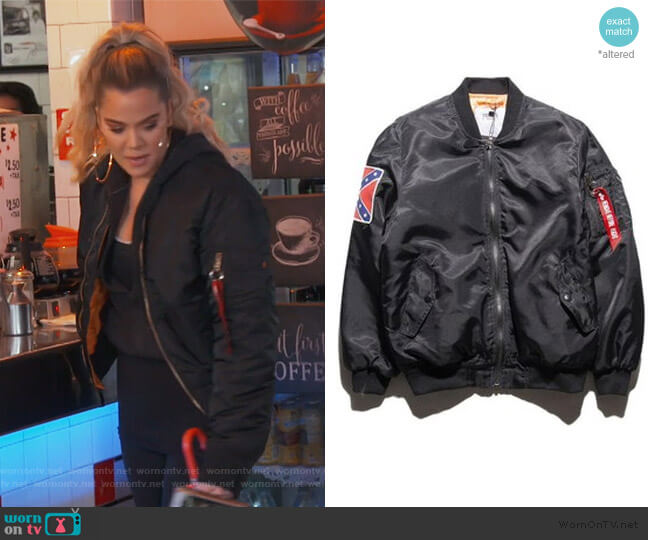 Alpha Industries Yeezy Tour MA-1 Bomber Jacket worn by Khloe Kardashian on Keeping Up with the Kardashians