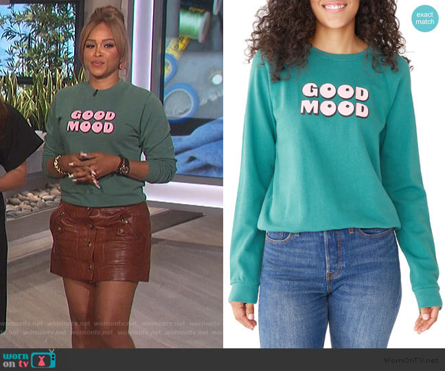 Ban.Do Good Mood Sweatshirt worn by Eve on The Talk