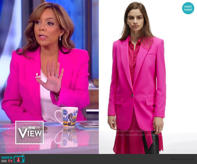 Barbara Bui Tuxedo Jacket with Lapel Collar worn by Sunny Hostin on The View