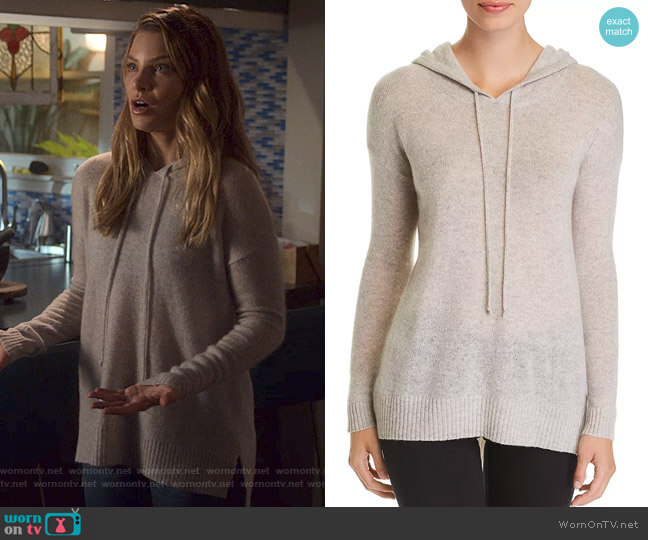 C by Bloomingdales Long Cashmere Hooded Sweater worn by Chloe Decker (Lauren German) on Lucifer