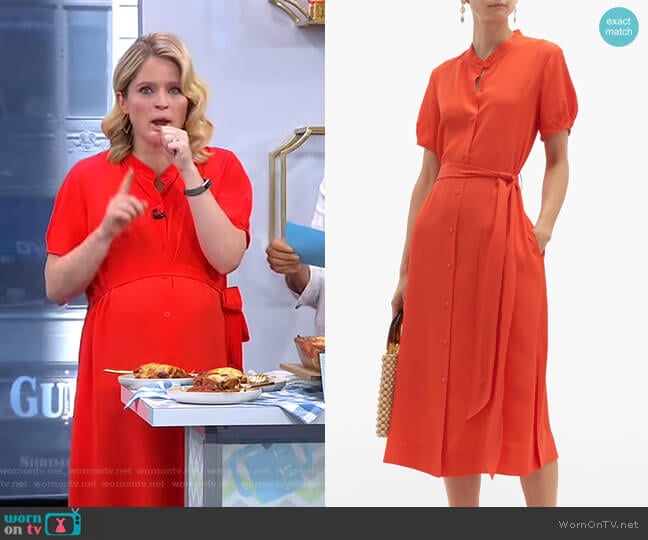 Diane von Furstenberg Addilyn Dress worn by Sara Haines on Good Morning America