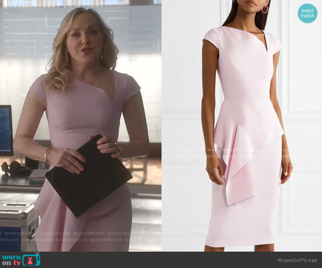 Roland Mouret Dandridge Dress worn by Marissa Morgan (Geneva Carr) on Bull