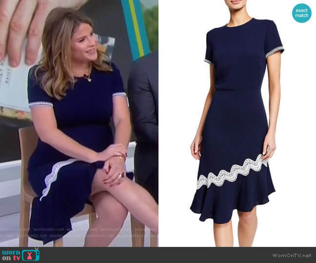 Shoshanna Dinan Dress worn by Jenna Bush Hager on Today