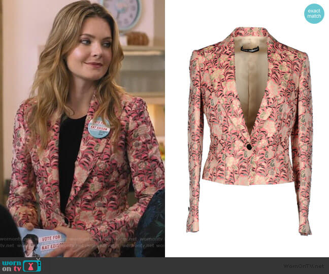 Dolce & Gabbana Jacquard Blazer worn by Sutton (Meghann Fahy) on The Bold Type