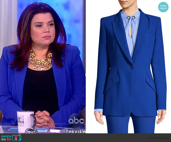 Elie Tahari Madison Blazer worn by Ana Navarro on The View