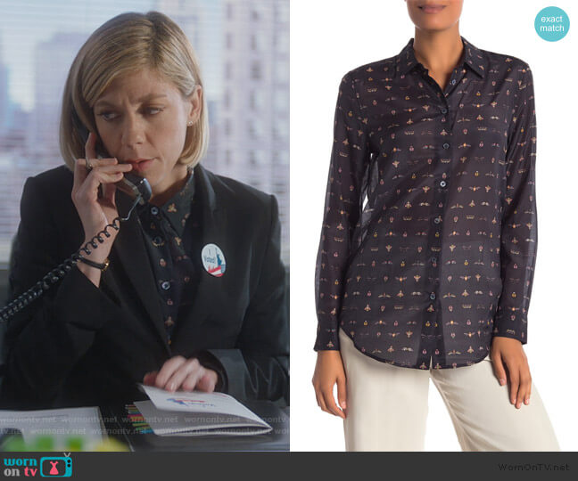 Equipment Essential Button Up Blouse worn by Kate Littlejohn (Susannah Flood) on For the People