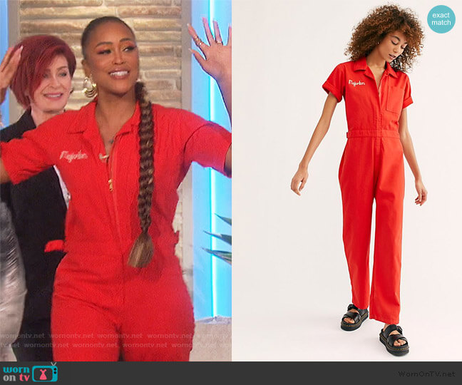 Free People Let's Dance Coveralls worn by Eve on The Talk