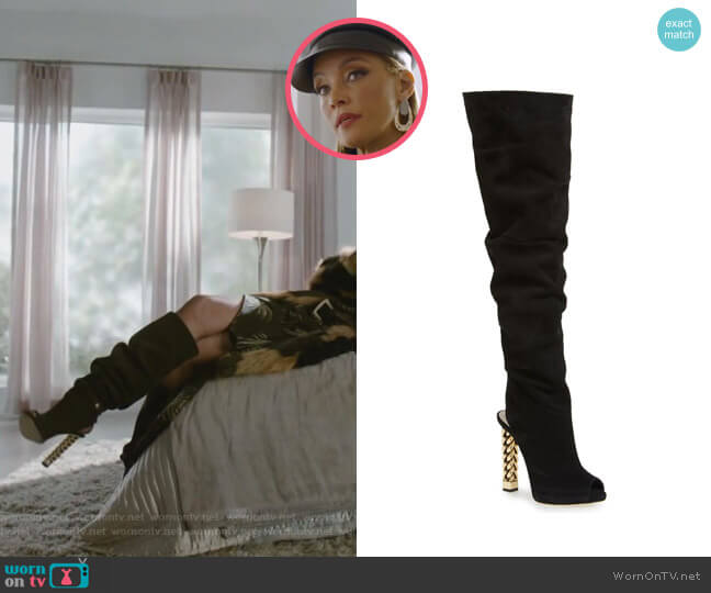 Guiseppe Zanotti x Rita Ora Elinor Boots worn by Dominique Deveraux (Michael Michele) on Dynasty