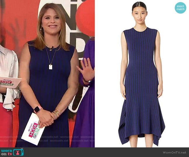 GREY Jason Wu Two-Tone Sleeveless Handkerchief Hem Dress worn by Jenna Bush Hager on Today
