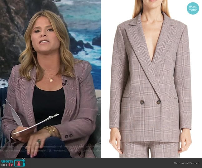 Ganni Suiting Blazer worn by Jenna Bush Hager on Today