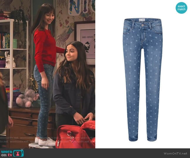 DL1961 Girls Polka Dot Skinny Jeans worn by Molly (Lauren Lindsey Donzis) on No Good Nick