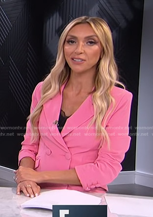 Giuliana’s pink blazer dress on E! News