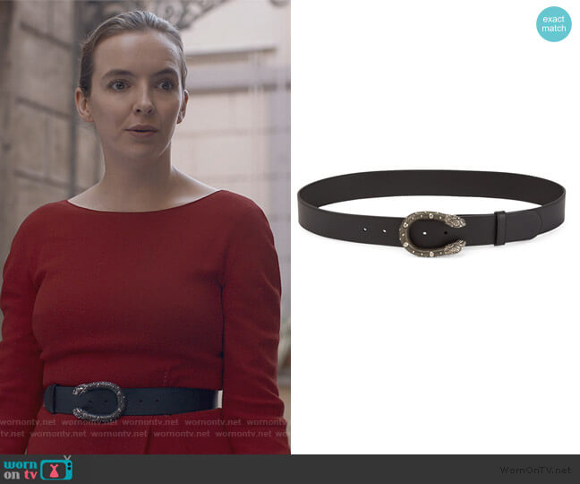 Gucci Dionysus Leather Belt worn by Villanelle (Jodie Comer) on Killing Eve