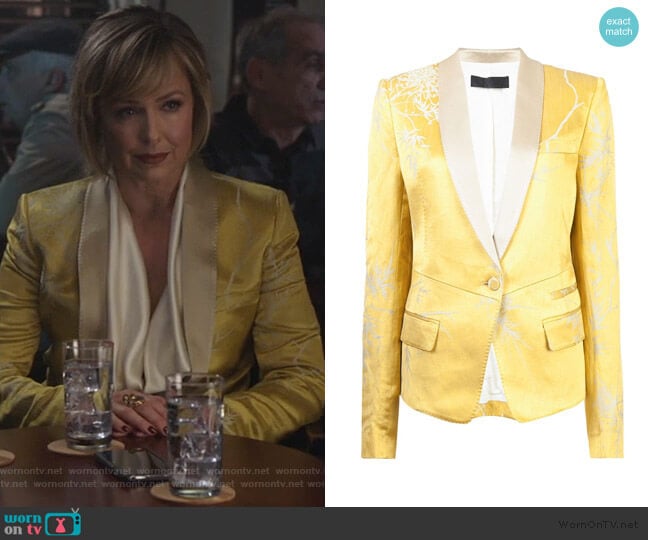 Haider Ackermann Shawl Collar Blazer worn by Jacqueline (Melora Hardin) on The Bold Type