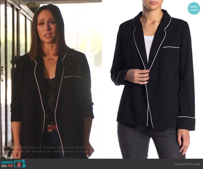 Habitual Layla Piped PJ Blazer worn by Maddie Kendall (Jennifer Love Hewitt) on 9-1-1