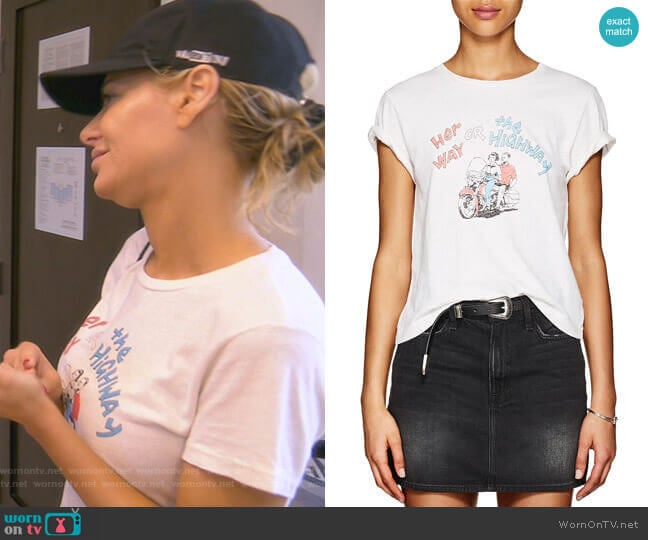 Re/Done Her Way Or The Highway worn by Dorit Kemsley on The Real Housewives of Beverly Hills