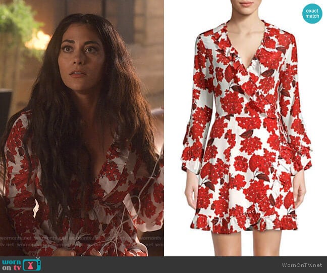 The Kooples Hortensia Floral Dress worn by Eve (Inbar Lavi) on Lucifer