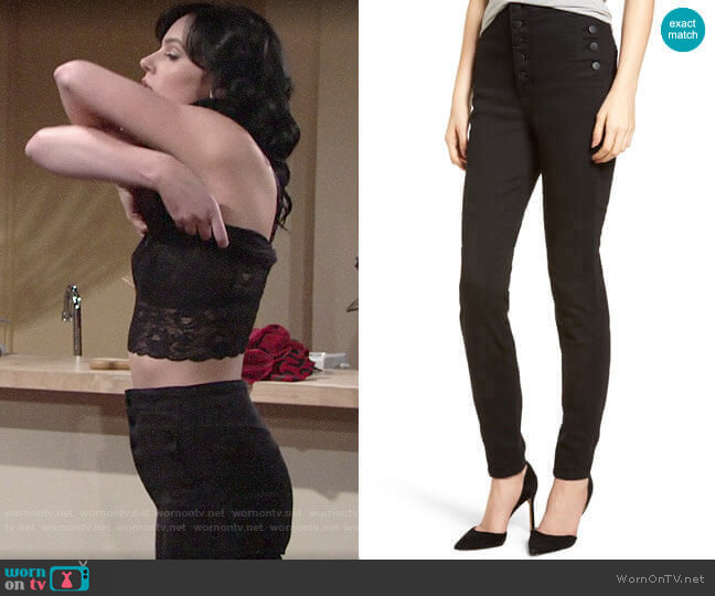 J Brand Natasha Jeans worn by Tessa Porter (Cait Fairbanks) on The Young and the Restless