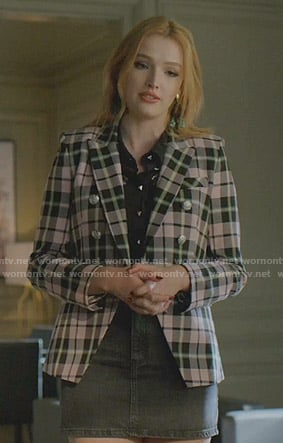 kirby’s pink plaid blazer on Dynasty