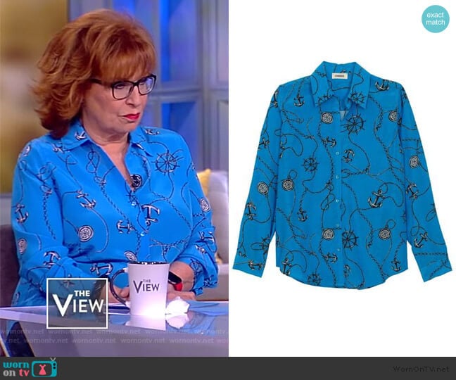 L'Agence Nina Blouse worn by Joy Behar on The View
